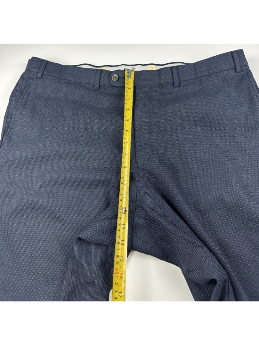 Ermenegildo Zegna 42x32 Blue Australian Wool Old Money Suit Trousers Mens Pants - Picture 7 of 9